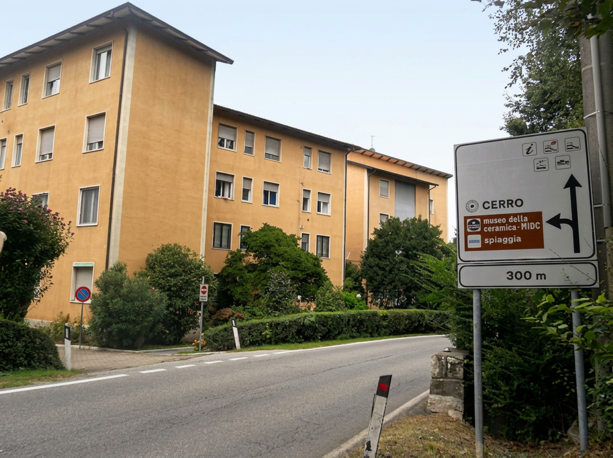Indicazioni per Cerro di Laveno Mombello